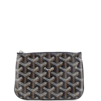 Goyard Senat Zip Pouch Coated Canvas Mini