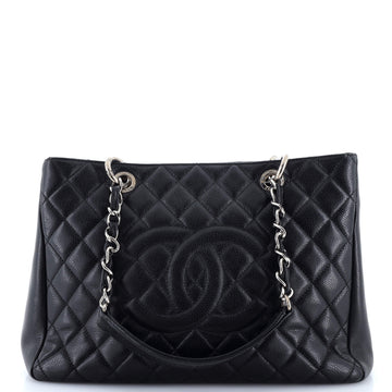 Chanel Grand Shopping Tote Quilted Caviar