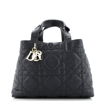 Christian Dior Toujours Tote Bag Macrocannage Quilt Calfskin Medium