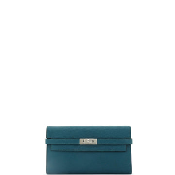Hermes Kelly Wallet Chevre Mysore Long
