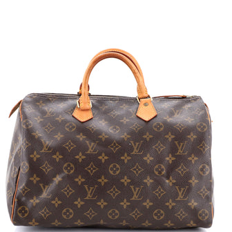 Louis Vuitton Speedy Handbag Monogram Canvas 35