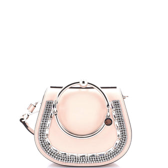 Chloe Nile Crossbody Bag Embellished Leather Small