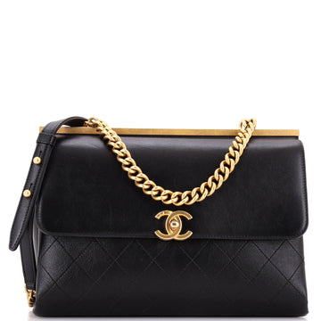 Chanel Coco Luxe Flap Bag Quilted Calfskin Medium