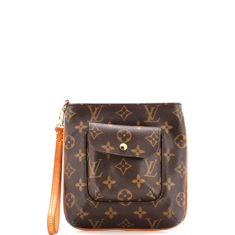 Louis Vuitton Partition Wristlet Clutch Monogram Canvas