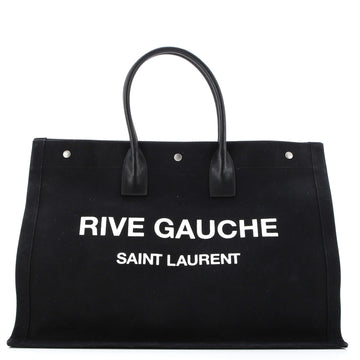 Saint Laurent Rive Gauche Shopper Tote Canvas Large