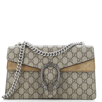 Gucci Dionysus Bag GG Coated Canvas and Leather Small