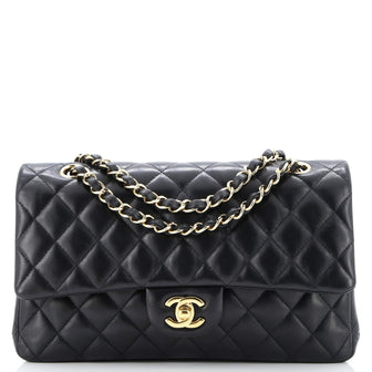 Chanel Classic Double Flap Bag Quilted Lambskin Medium