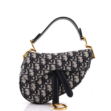 Christian Dior Saddle Handbag Oblique Canvas Mini