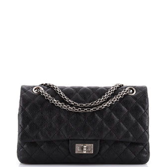 Chanel Reissue 2.55 Flap Bag Quilted Caviar 225