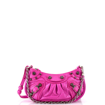 Balenciaga Le Cagole Giant Studs Shoulder Bag Leather Mini