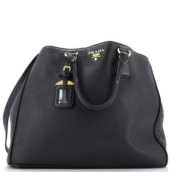 Prada Convertible Open Tote Leather Large
