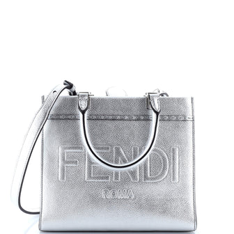 Fendi Sunshine Shopper Tote Leather Small