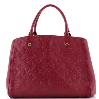Louis Vuitton Montaigne Handbag Monogram Empreinte Leather MM