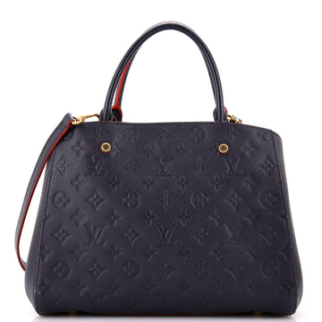Louis Vuitton Montaigne Handbag Monogram Empreinte Leather MM