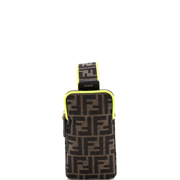 Fendi Strap You Shoulder Strap with Pouch Zucca Canvas