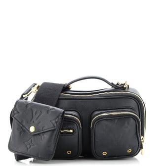 Louis Vuitton Utility Crossbody Bag Calfskin with Embossed Monogram Detail