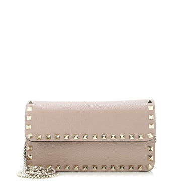 Valentino Garavani Rockstud Chain Pouch Crossbody Bag Leather