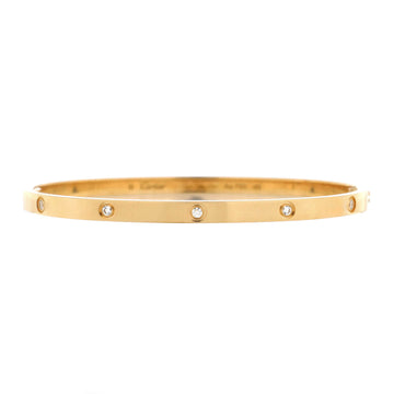 Cartier Love 10 Diamond Bracelet 18K Yellow Gold with Diamonds Small