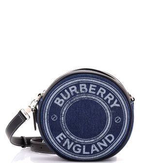 Burberry Louise Round Bag Denim with Leather