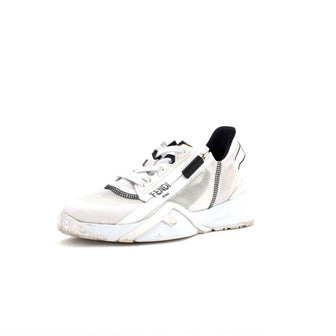 Fendi Women's Flow Low-Top Sneakers Mixed Materials