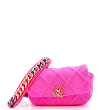 Chanel 19 Belt Bag Quilted Jersey