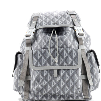 Christian Dior Hit the Road Backpack CD Diamond Coated Canvas