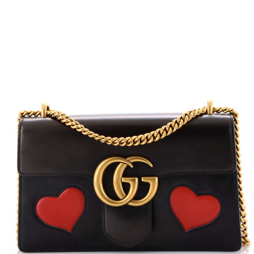 Gucci Marmont Chain Shoulder Bag Patchwork Leather Medium