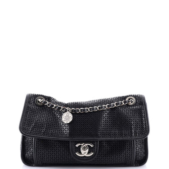 Chanel Up In The Air Flap Bag Perforated Leather Medium