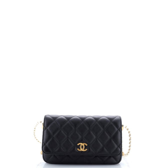 Chanel About Pearls Wallet on Chain Quilted Calfskin