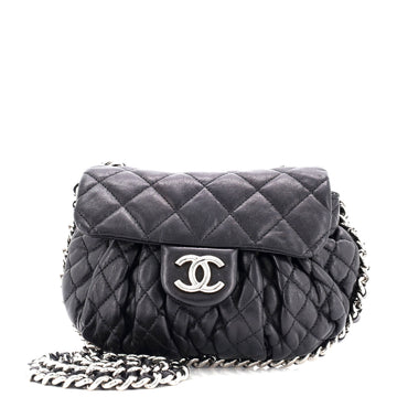 Chanel Chain Around Flap Bag Quilted Leather Small