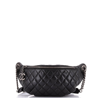 Chanel Banane Waist Bag Quilted Leather