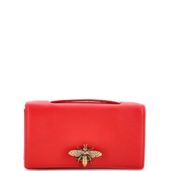 Christian Dior Bee Clutch Leather