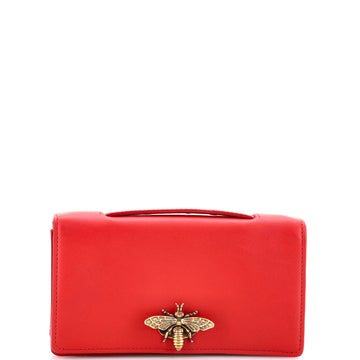 Christian Dior Bee Clutch Leather
