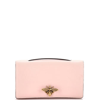 Christian Dior Bee Clutch Leather