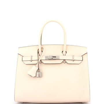 Hermes Birkin Sellier Bag Light Epsom with Palladium Hardware 30