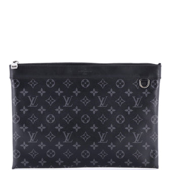 Louis Vuitton Discovery Pochette Monogram Eclipse Canvas GM
