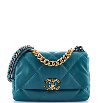 Chanel 19 Flap Bag Quilted Leather Medium
