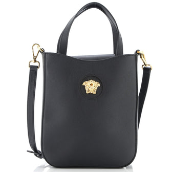Versace La Medusa Top Handle Crossbody Bag Leather Small