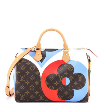 Louis Vuitton Speedy Bandouliere Bag Limited Edition Game On Monogram Canvas 30