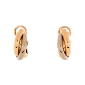 Cartier Trinity Hoop Earrings 18K Tricolor Gold 17.5mm