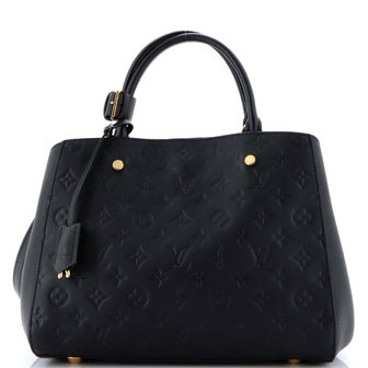Louis Vuitton Montaigne Handbag Monogram Empreinte Leather MM