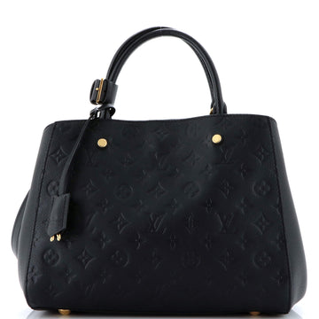 Louis Vuitton Montaigne Handbag Monogram Empreinte Leather MM