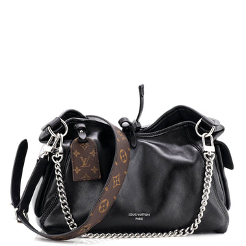 Louis Vuitton CarryAll Cargo Hobo Leather with Monogram Canvas PM