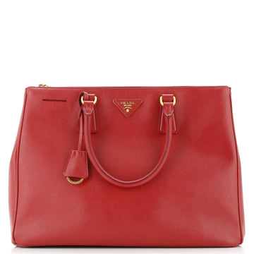 Prada Double Zip Lux Tote Saffiano Leather Large
