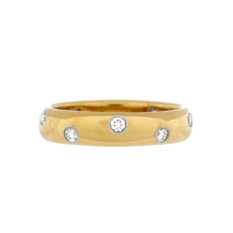 Tiffany & Co. Etoile Band Ring 18K Yellow Gold and Platinum with Diamonds