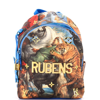 Louis Vuitton Palm Springs Backpack Limited Edition Jeff Koons Rubens Print Canvas PM