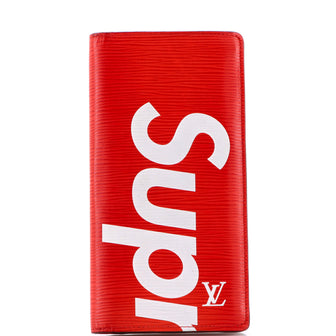 Louis Vuitton Brazza Wallet Limited Edition Supreme Epi Leather