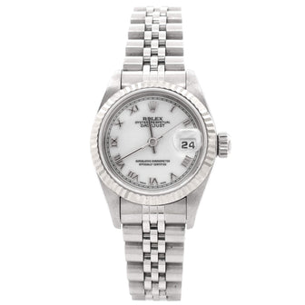 Rolex Oyster Perpetual Datejust Automatic Watch Stainless Steel and White Gold 26