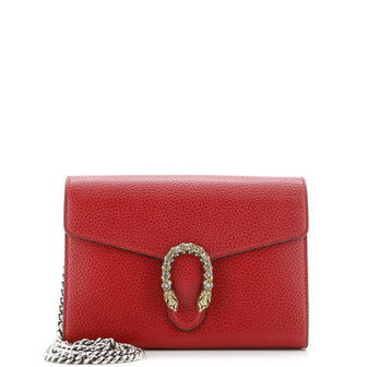 Gucci Dionysus Chain Wallet Leather with Embellished Detail Small