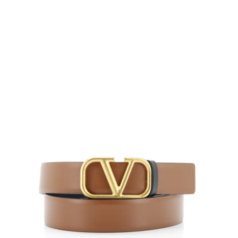 Valentino Garavani VLogo Reversible Belt Leather Wide